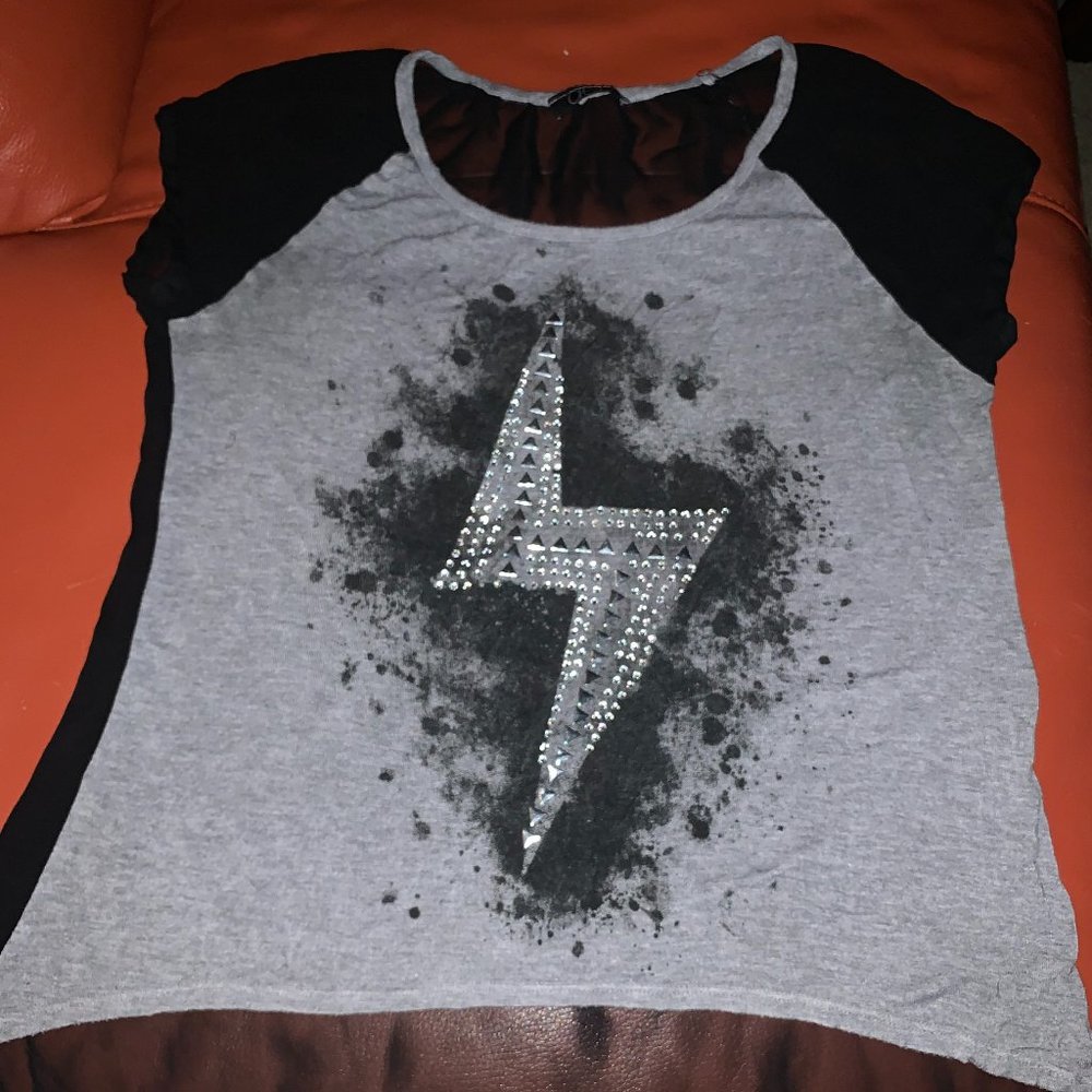 Deb, Black and Grey, See Through Back